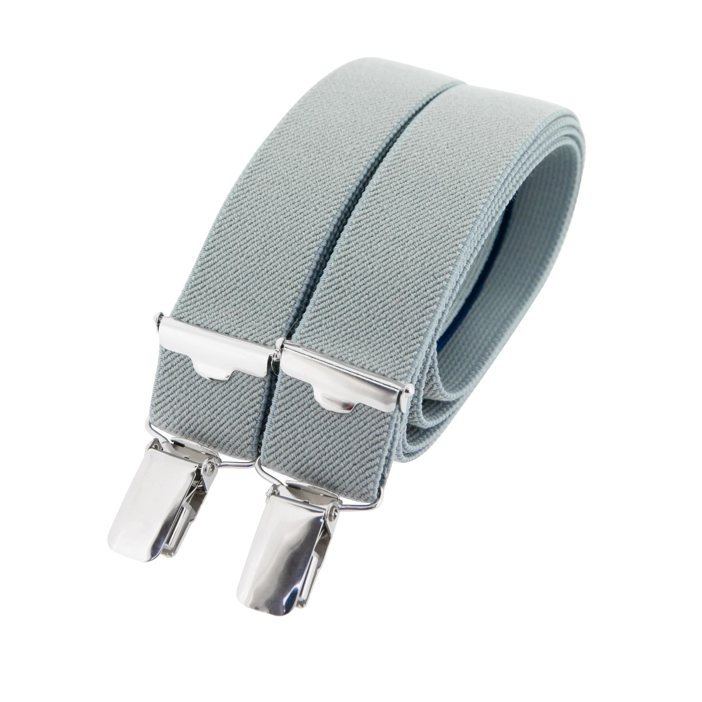 Bretelles fines gris perle - Made in Belgium