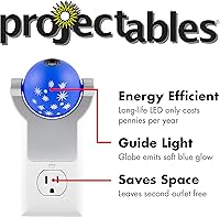 Vista 4 de Projectables Solar System LED Night Light, Plug-In, Dusk-to-Dawn Sensor, Auto On/Off, Galaxy Projector, Planets, Ideal for Children's Bedroom