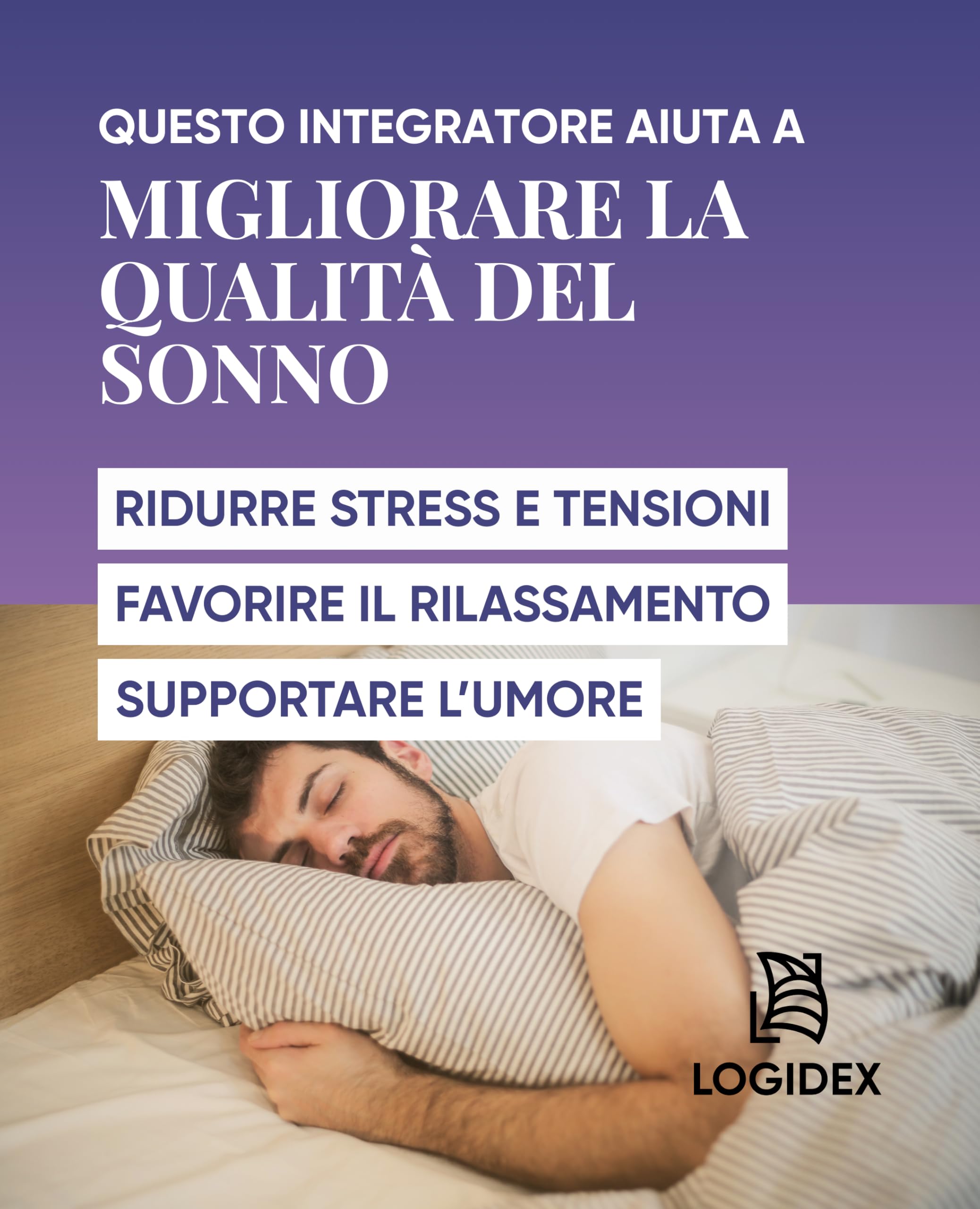 Quietil Gocce – Integratore per Dormire con Melatonina, L‑Teanina, 5‑HTP, Magnesio, Valeriana e Folato Quatrefolic – Gocce Senza Alcol per Sonno Profondo, Ansia e Stress – 30 ml - Logidex