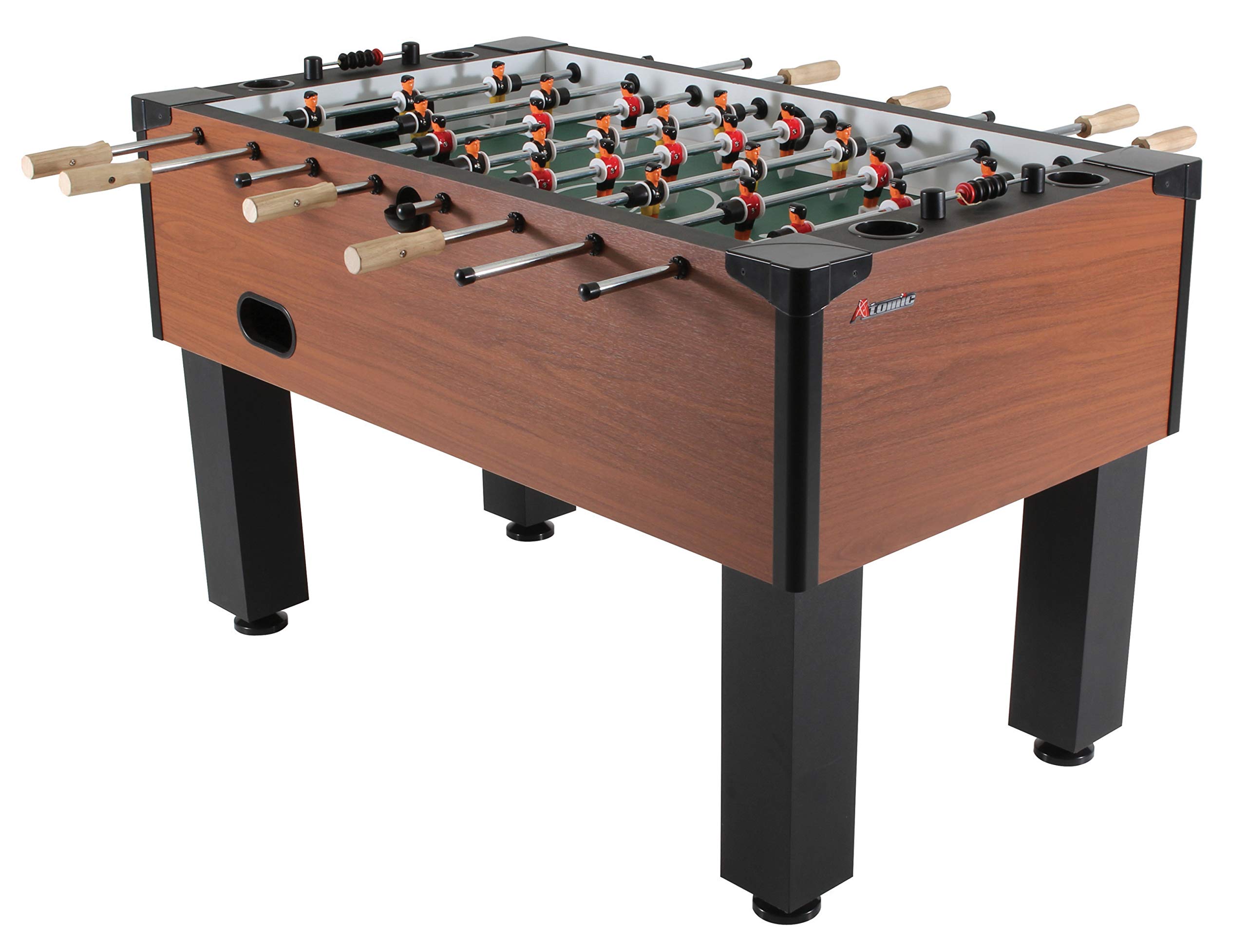 Atomic Gladiator Foosball Table with Integrated Cup Holders and Abacus Scoring