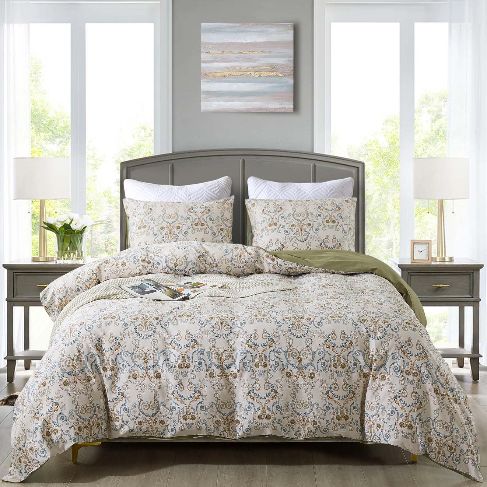 Covebett Bettwäsche Baumwolle Weich Renforce Baumwollbettwäsche ÖKO-TEX Bettbezug und Kissenbezug 80x80cm Reißverschluss