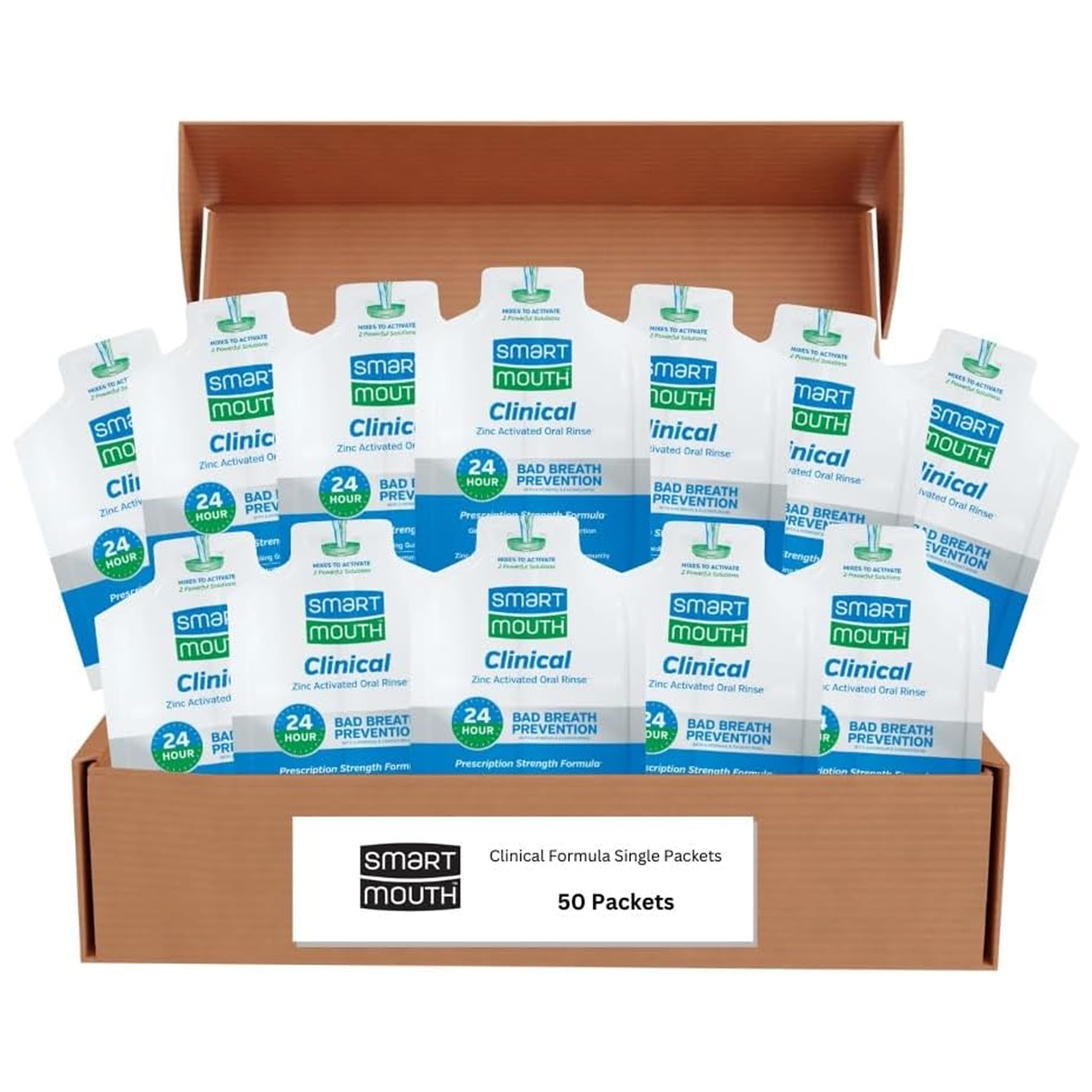 SmartMouth Clinical Rinse Single Pack – 50 Pack