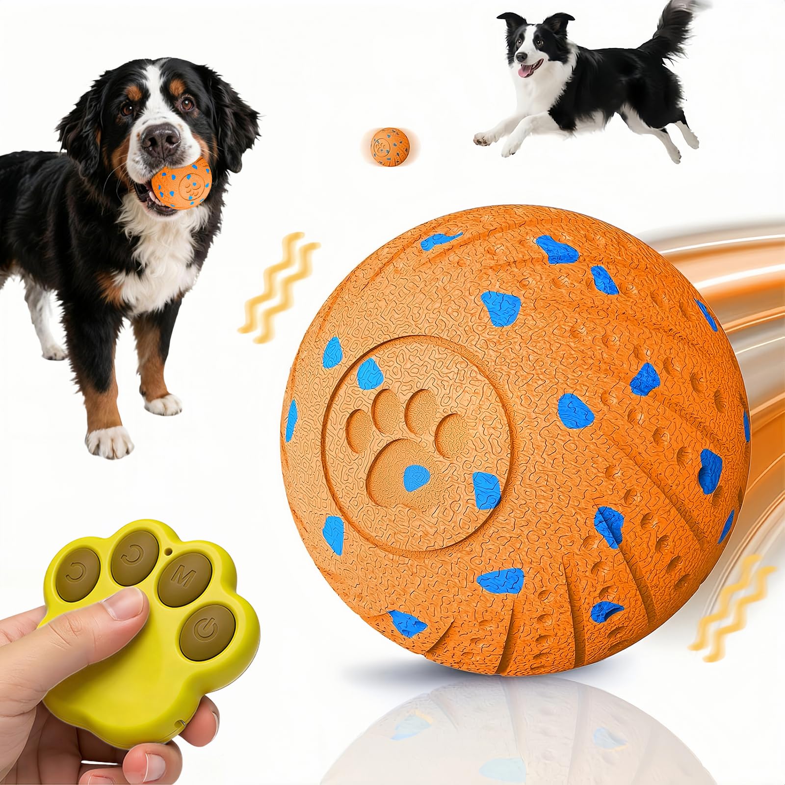 Interactive Dog Toy Ball with Remote: Automatic Bouncing