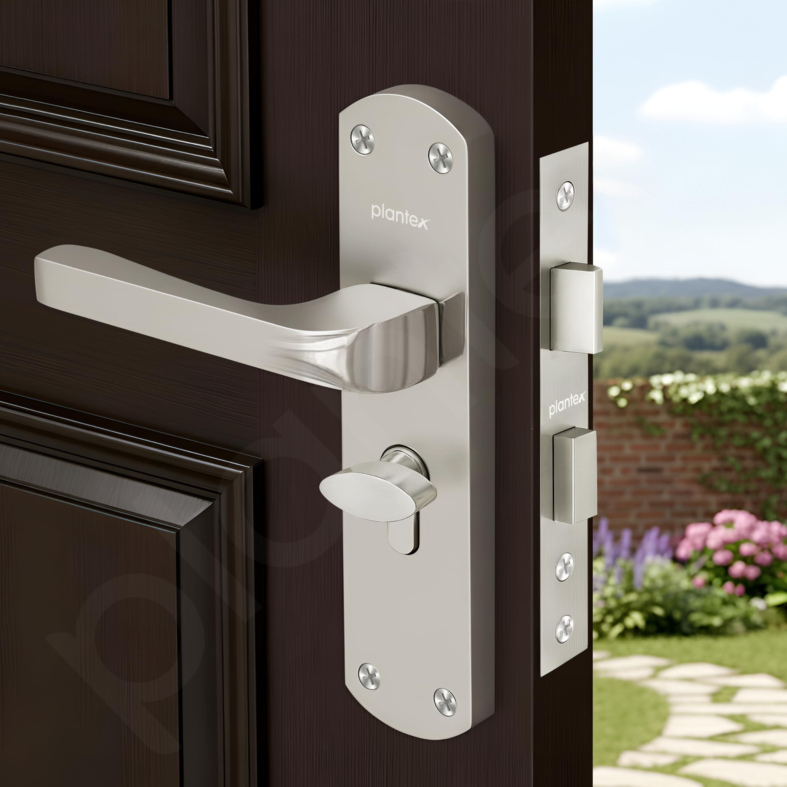 Plantex Mortise Lock - Secure & Stylish Door Handle -5