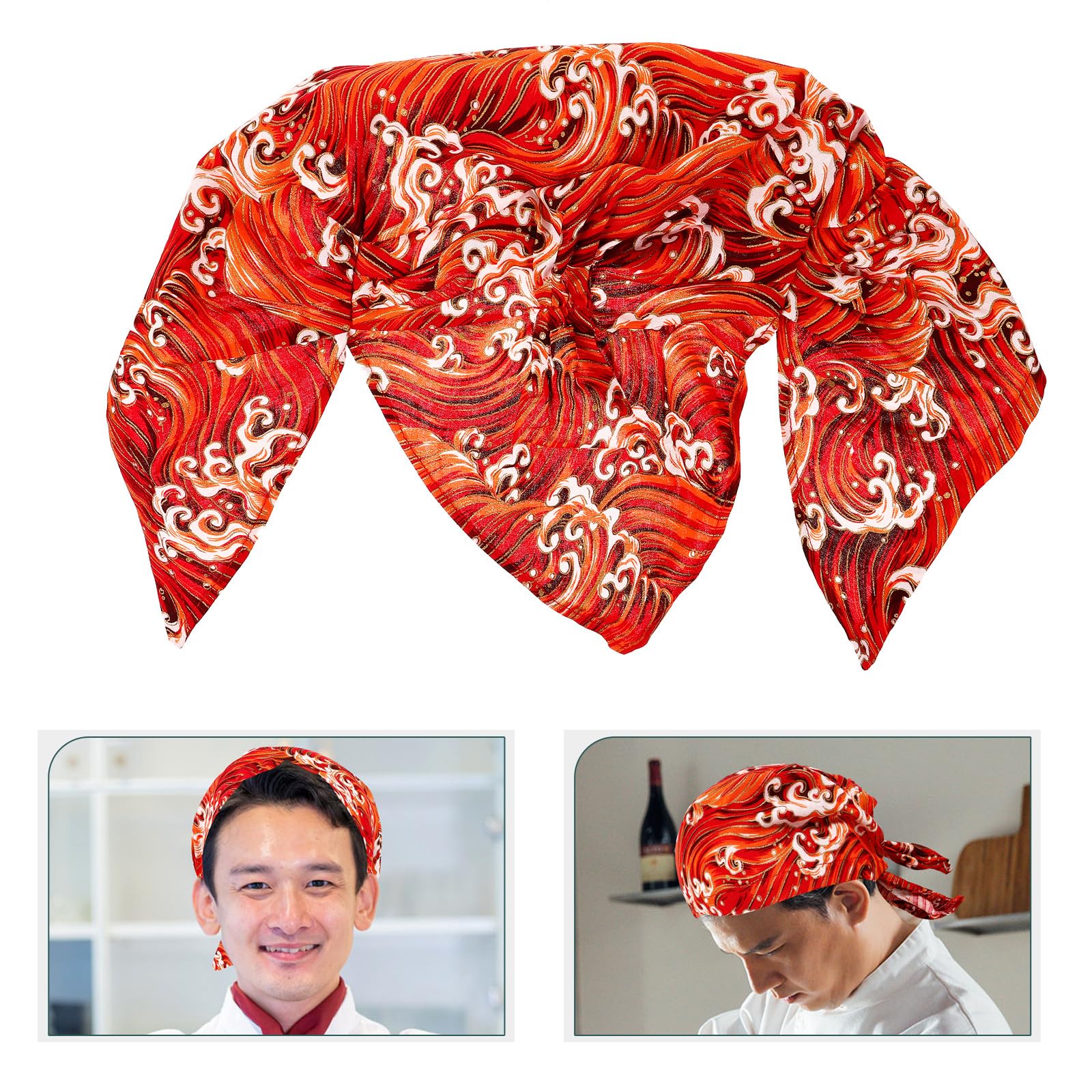 Cappello da Cucina Resistente all'Usura per Chef Uomo e Fornai Tessuto Traspirante e Assorbente