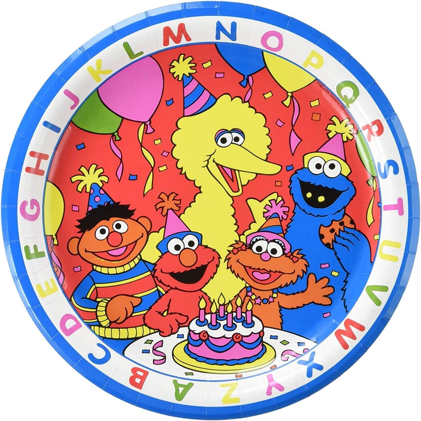 Sesame Street ABC Dessert Party Plates 8 Count