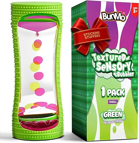 Miniatura 10 de BUNMO Rellenos de calcetines para niños, juguetes sensoriales de burbujas de movimiento líquido, temporizador de líquido, rellenos de calcetines