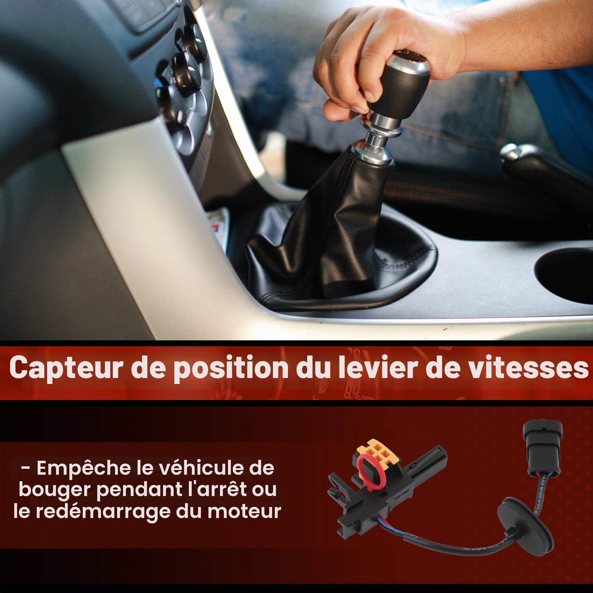 Capteur De Position De Levier De Vitesse Start/Stop Pour Alfa Romeo Giulietta 940 (2010-2020), Modèles À Boîte Manuelle Uniquement. À 3 Broches, Référence 55228312/0055228312.