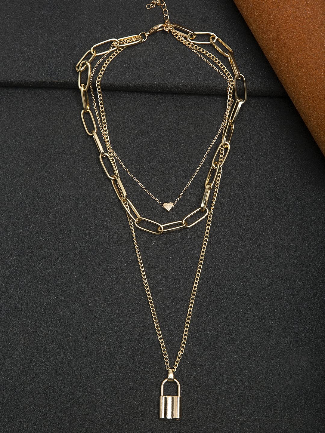 Lock Pendant Necklace Women