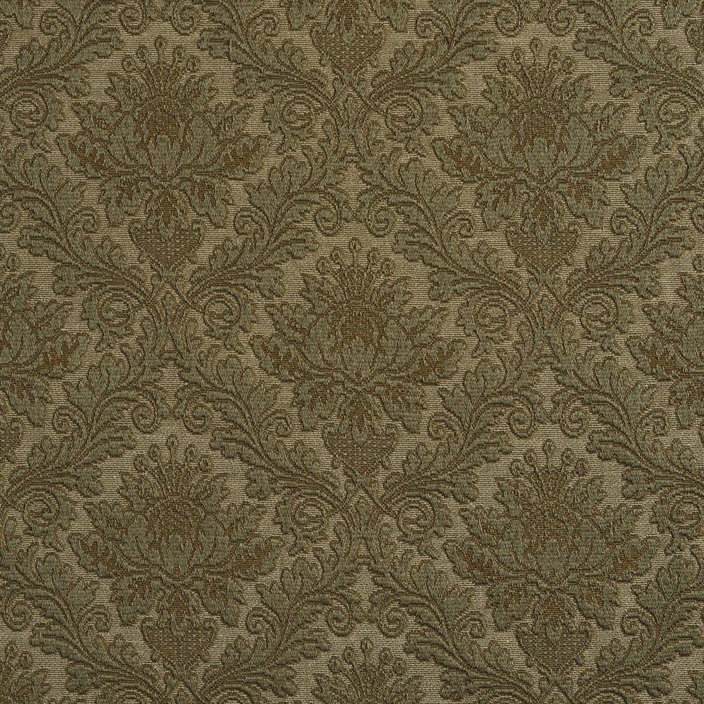 Green Floral Jacquard Woven Upholstery Grade Fabric by The Yard - SKU: Dior Sage