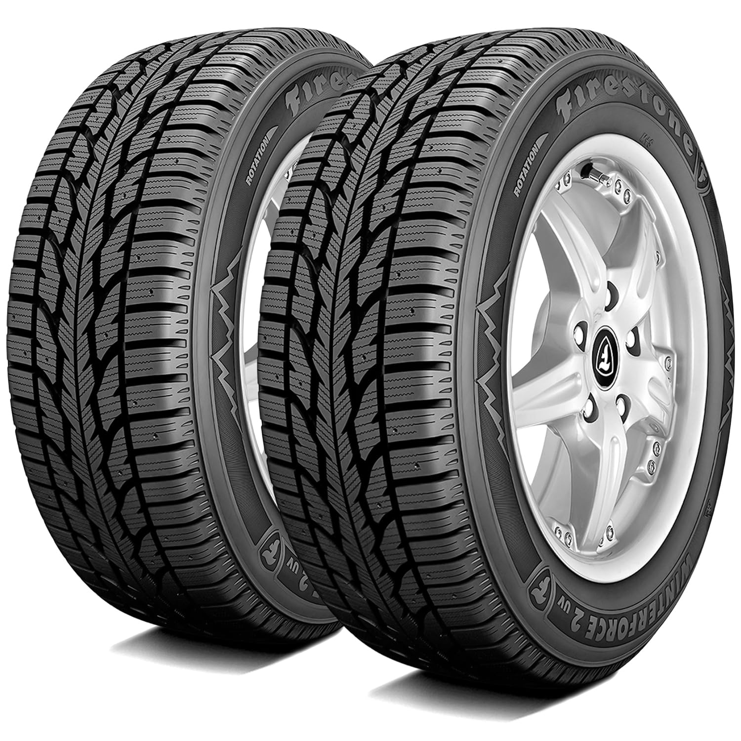 Amazon.com: Firestone Winterforce 2 UV Studdable Winter/Snow Tire