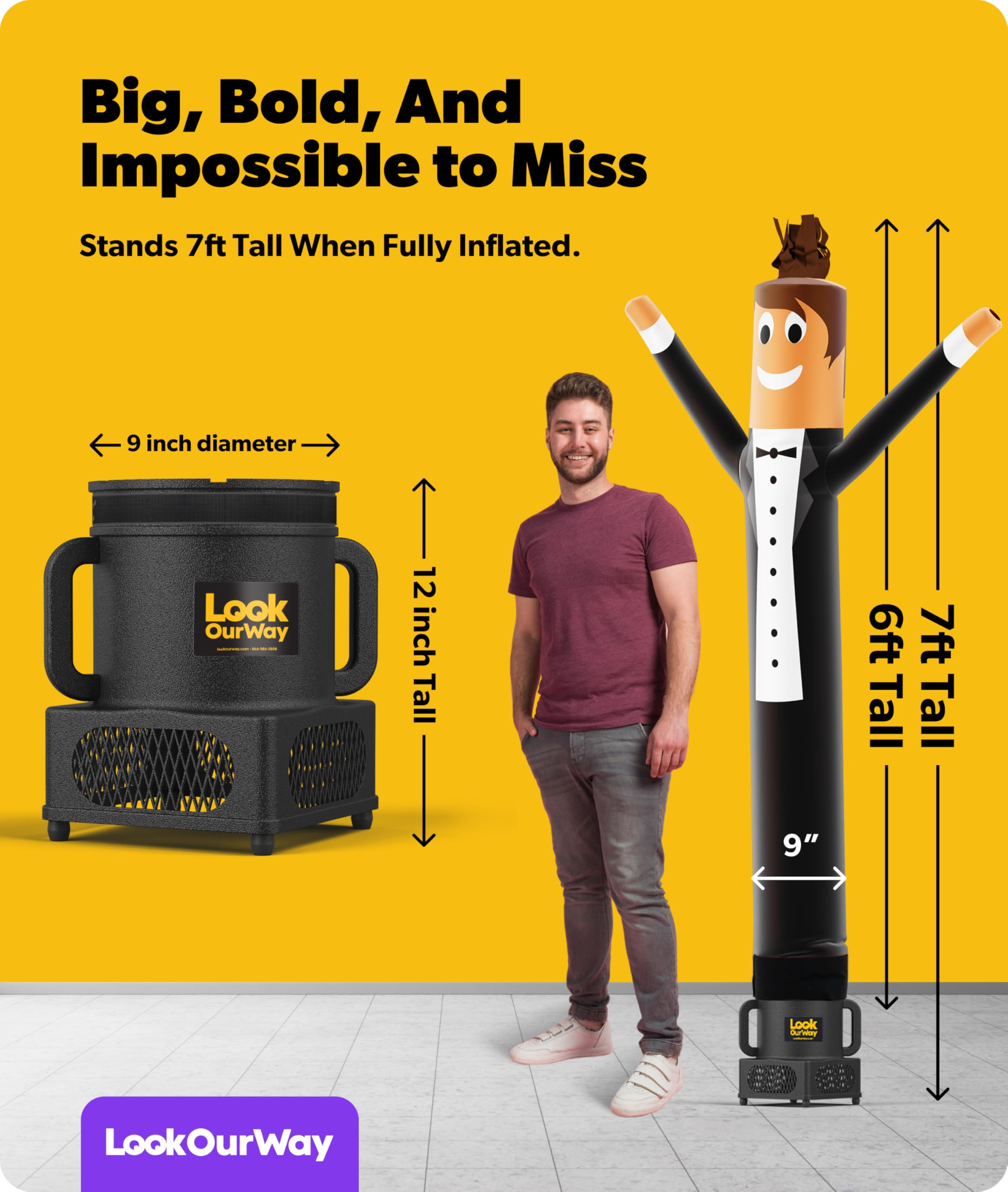 Amazon.com: LookOurWay Air Dancers Wacky Waving Inflatable Tube
