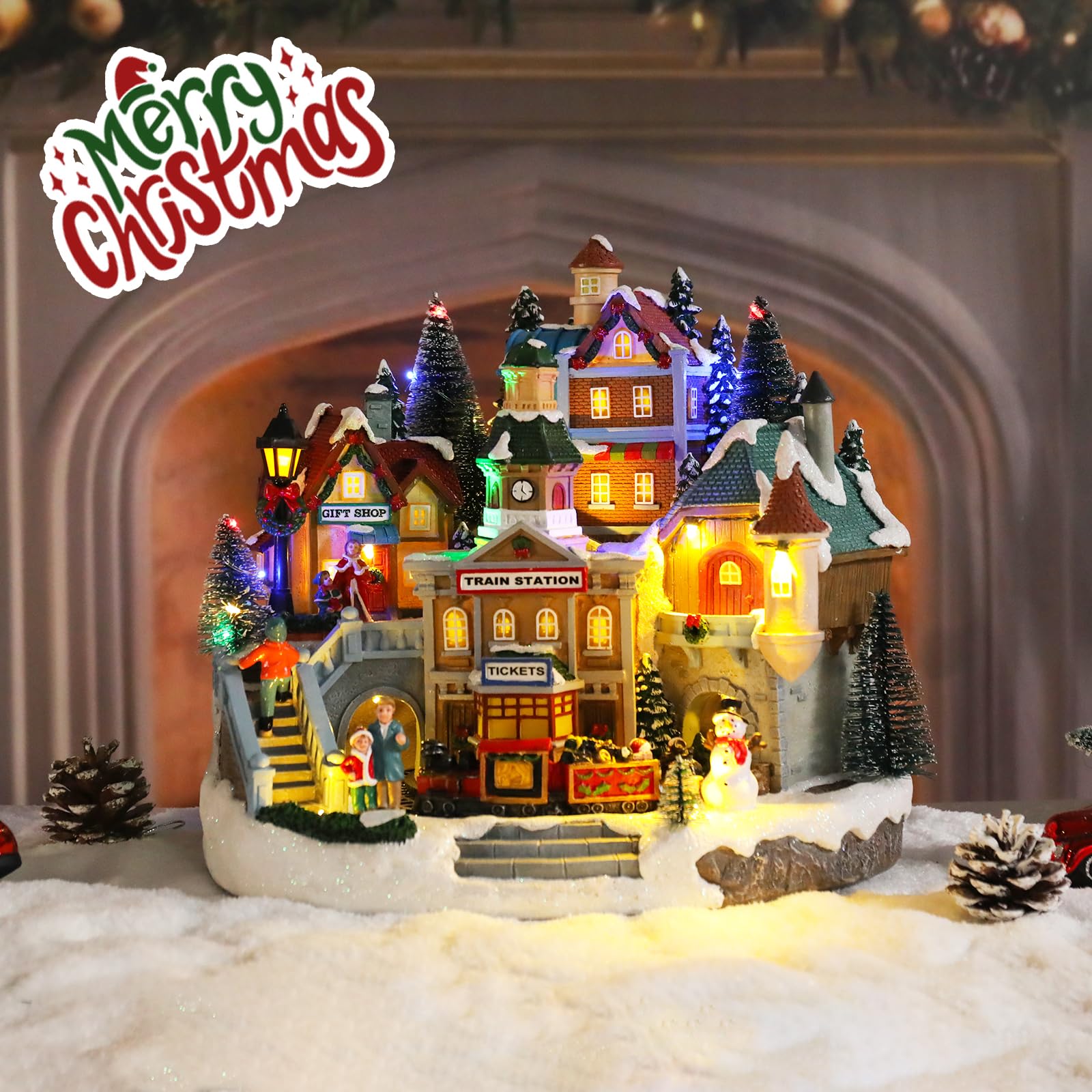 Amazon.com: taman Christmas Village Houses - Musical Collectible