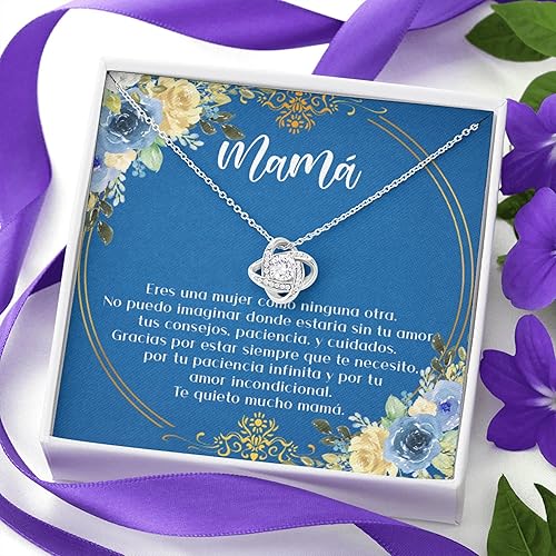 Miniatura 3 de Joyería con tarjeta de mensaje, collar hecho a mano, collar de regalo para madre, mamá, día de la madre, cumpleaños, día de la mujer, regalo en