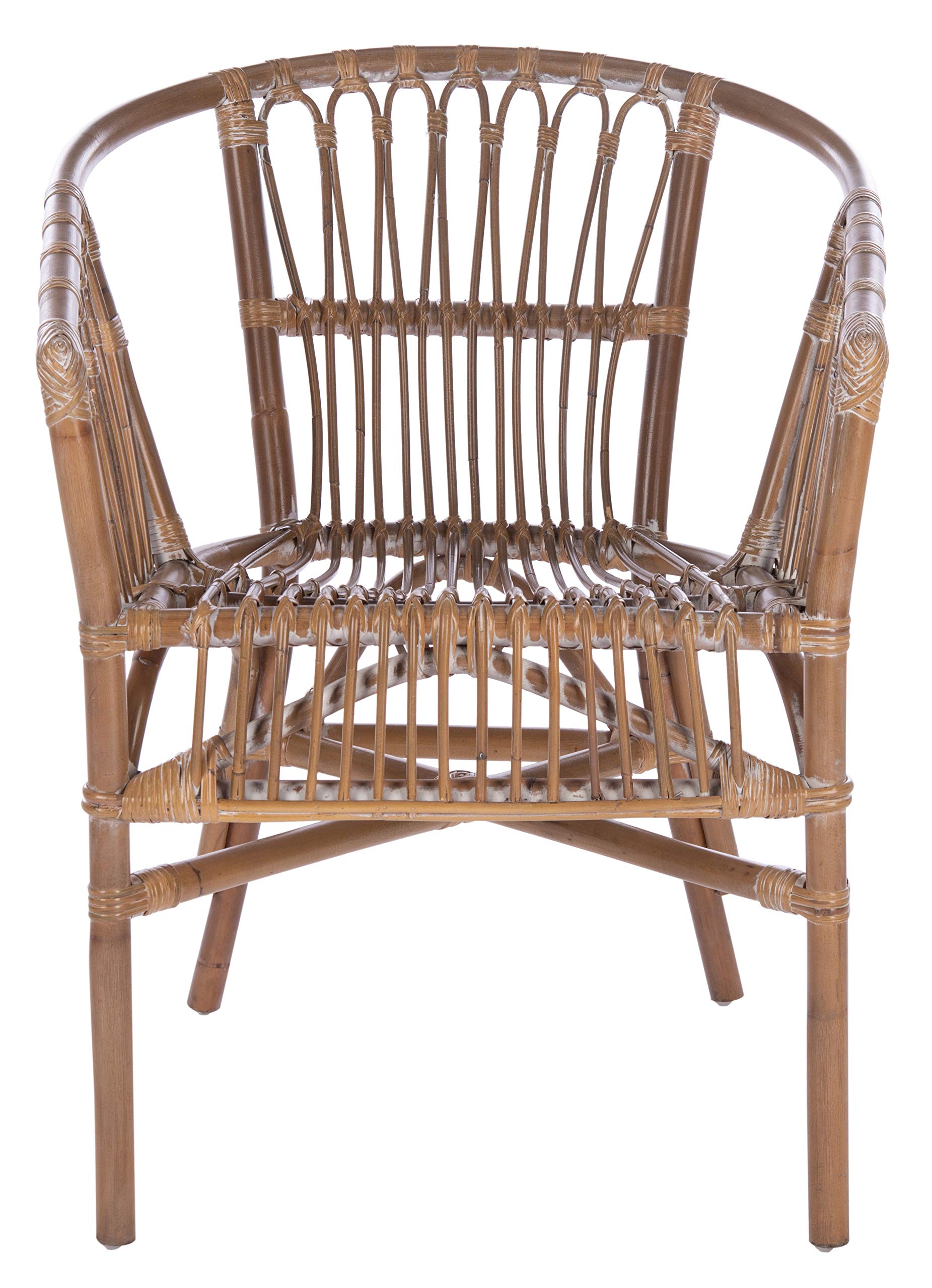 Safavieh Adriana Coastal Rattan Accent Chair Set of 2