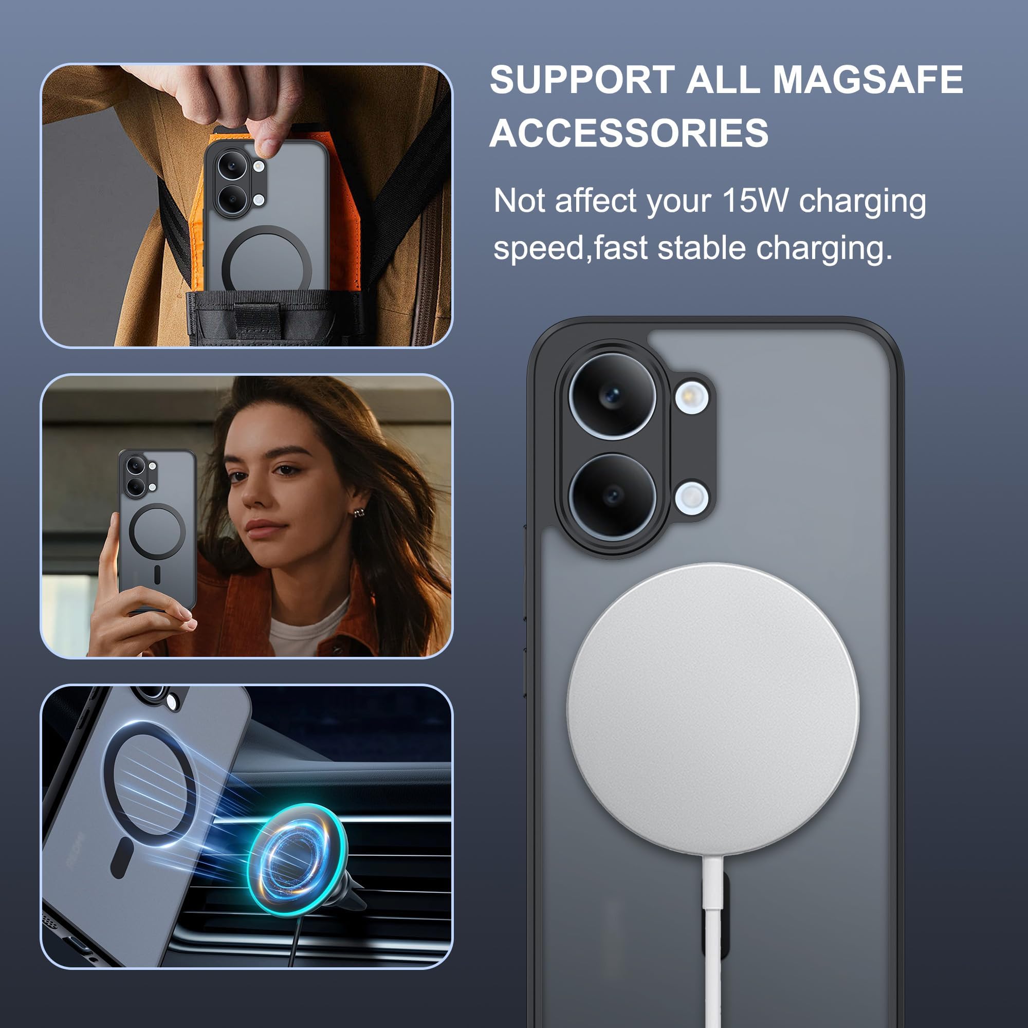 Amazon.co.jp: QUIETIP Poco X8 Pro Max用磁気ケース、スクリーン