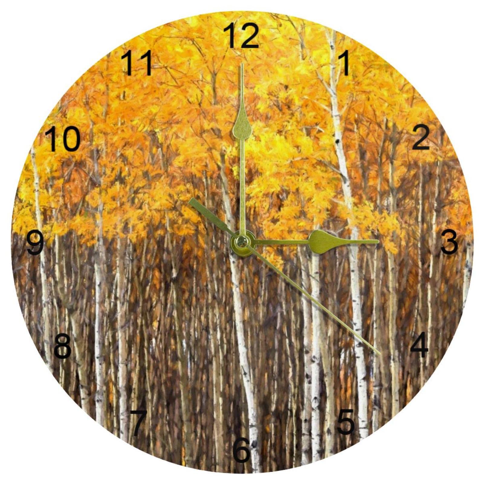 Horloge murale silencieuse 25 cm anti tic-tac avec grands chiffres