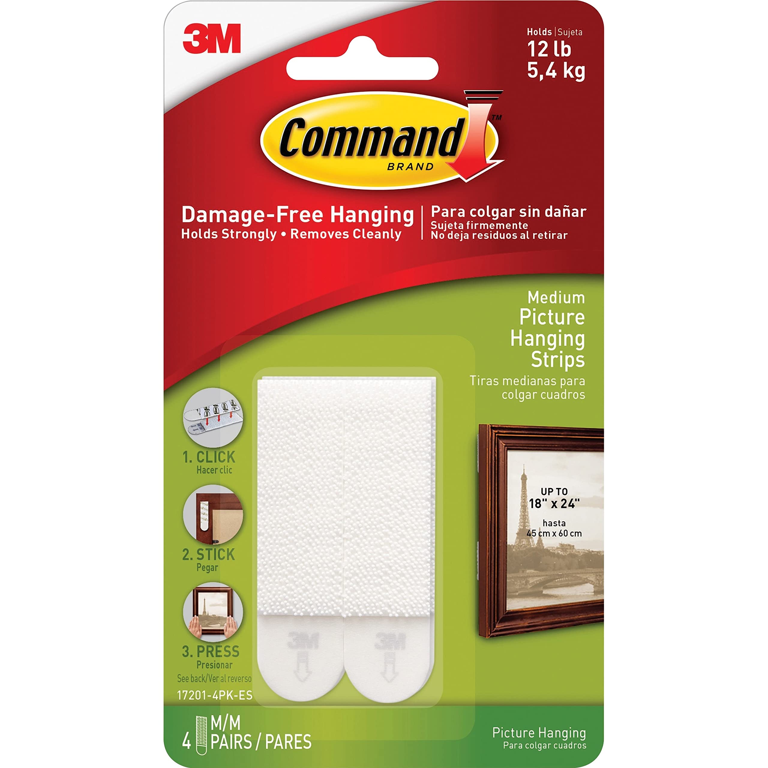 CommandMedium White Picture Hanging Strip