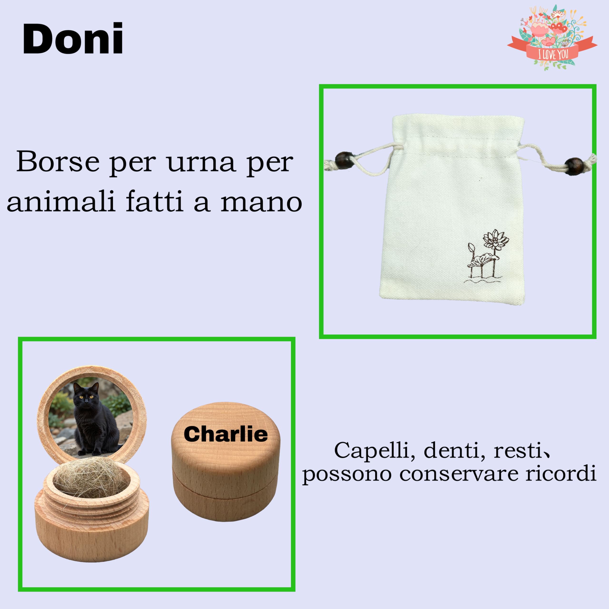 Urna per gatti,Urna per animali domestici per ceneri di gatti, personalizzate personalizzate,Urna in ceramica,Fatto a mano,Urna per piccoli animali (nero)