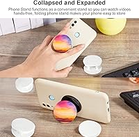 Vista 5 de Weewooday 30 Soporte de agarre para teléfono con adhesivo de doble cara Soporte de soporte extensible para casi fundas (blanco)