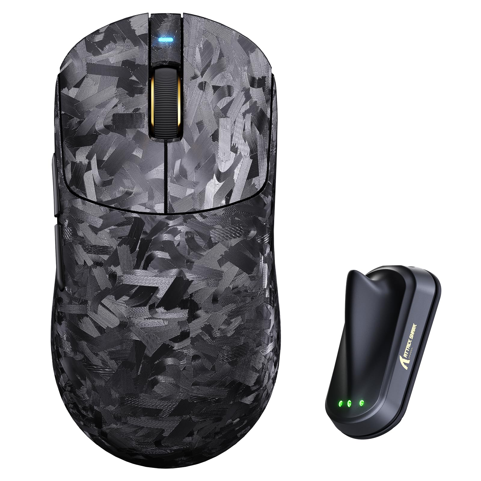 Amazon.com: ATTACK SHARK RS3 Ultra Carbon Fiber Wireless Gaming
