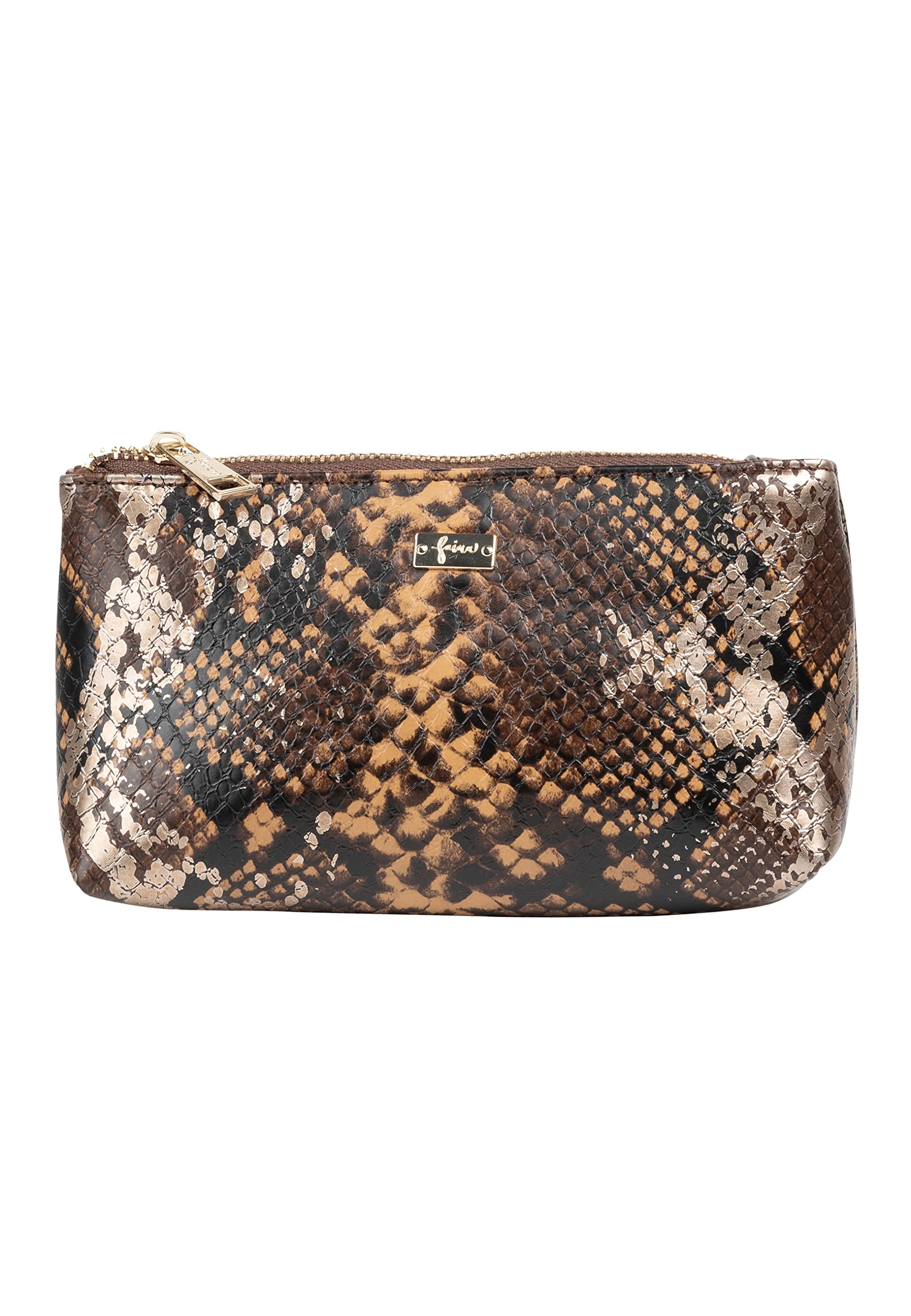 COBIE Women's Cosmetic Bag 25925853-CO01, Brown, One Size, Brown, Standard Size, Classic