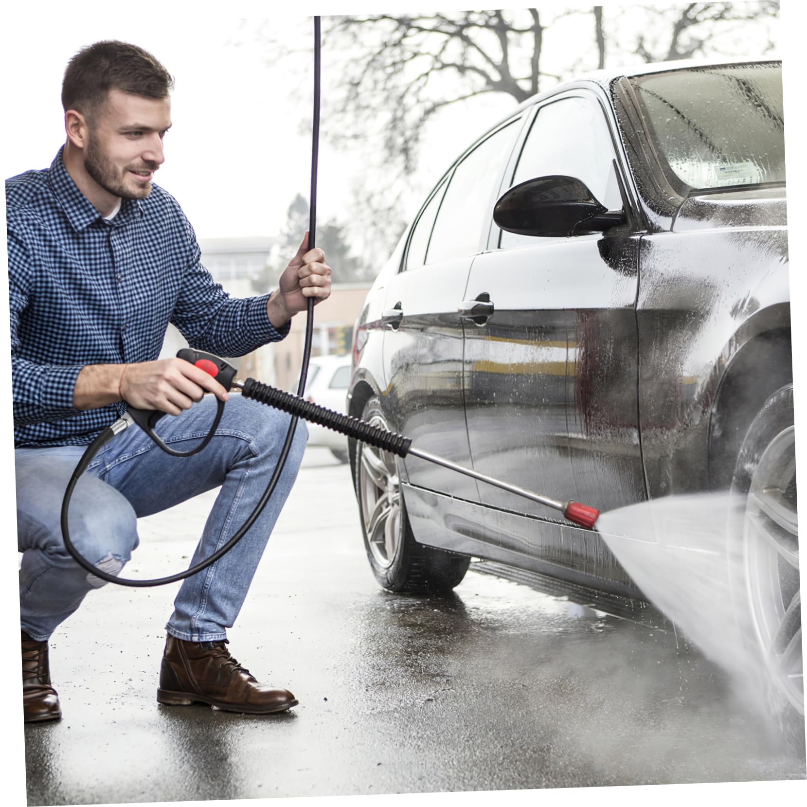 Tubo Alta Pressione Nero 160 Bar per M22 Idropulitrice 8m