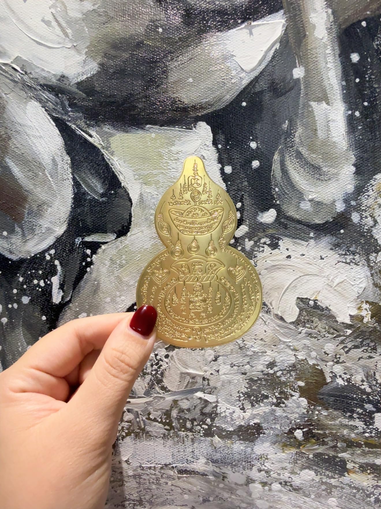 Lagnlnaoy Feng Shui Amulet Buddha Card to Gain Luck, Wealth and Health Luck Charms