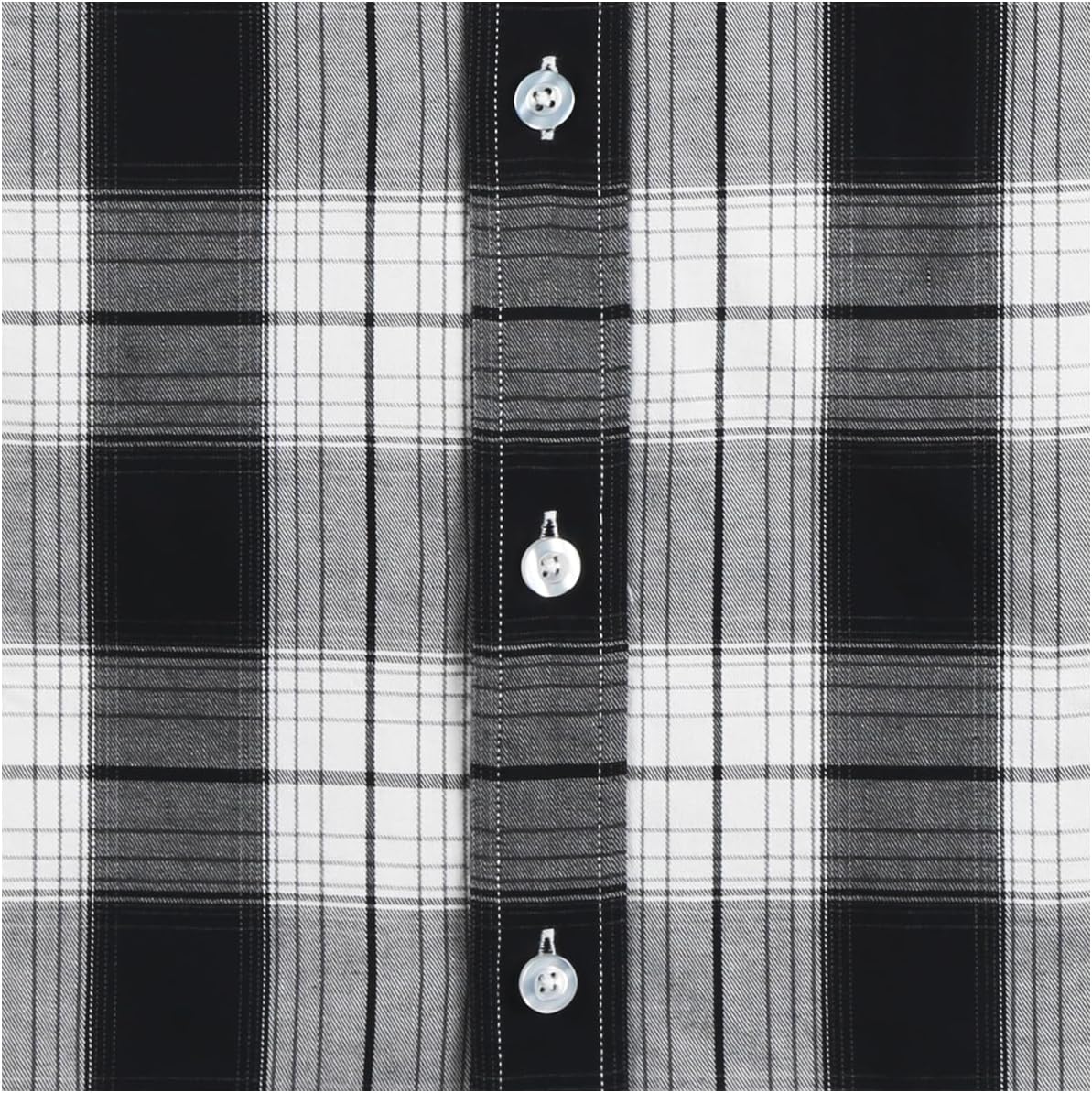 NUTEXROL Men's Plaid Button Down Short Sleeve Shirts 100% Cotton Casual Dress Regular Fit Shirt with Pocket - Image 4