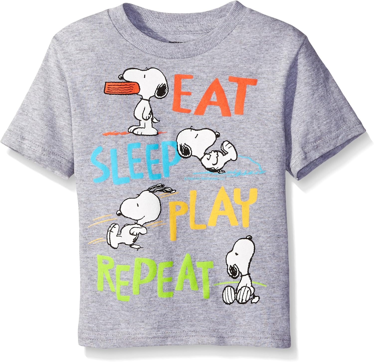 Peanuts Baby Boys' Toddler Short Sleeve T-Shirt