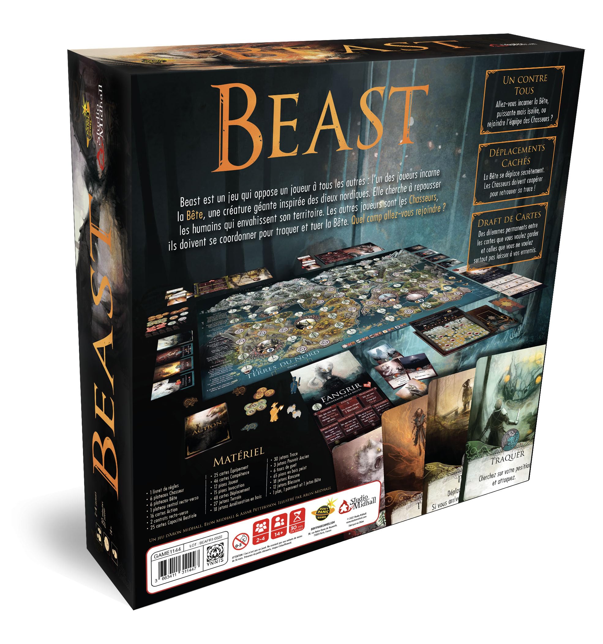 Don't Panic Games | Beast | Jeu de société | À partir de 14 Ans | 2-4 Joueurs | 30 Minutes par Joueurs