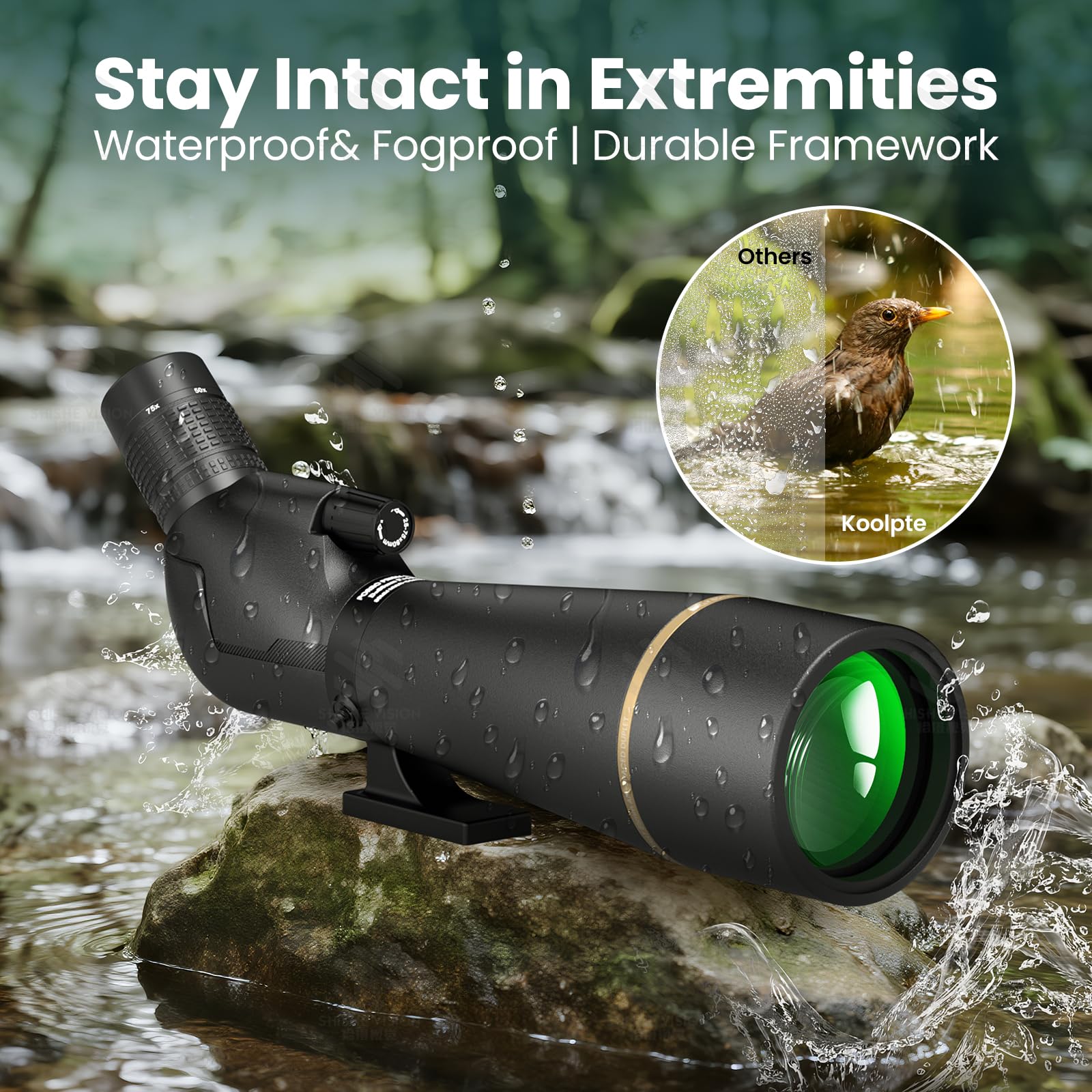 Amazon.com: 25-75x85 Spotting Scope with ED Glass, Phone Adapter