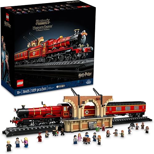 LEGO Harry Potter Hogwarts Express - Edición de coleccionista 76405, icónica réplica modelo de tren de vapor de The Films, juego de recuerdos