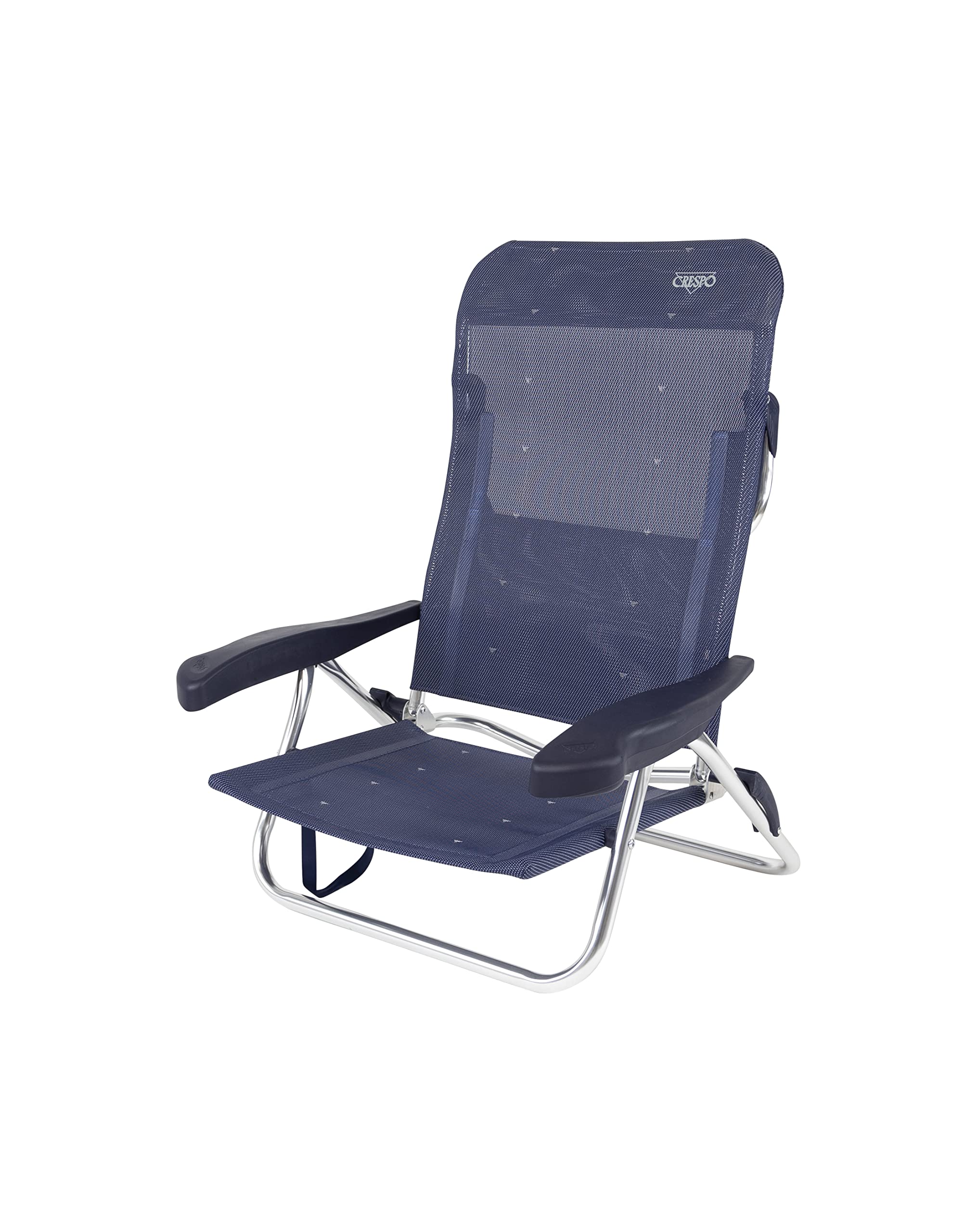 Crespo - Silla de Playa de Aluminio 7 Posiciones AL/221-M - Azul Marino