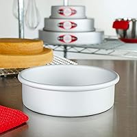 Vista 50 de Fat Daddio's - Juego de 2 moldes para pasteles redondos de aluminio anodizado, 8 x 2 pulgadas