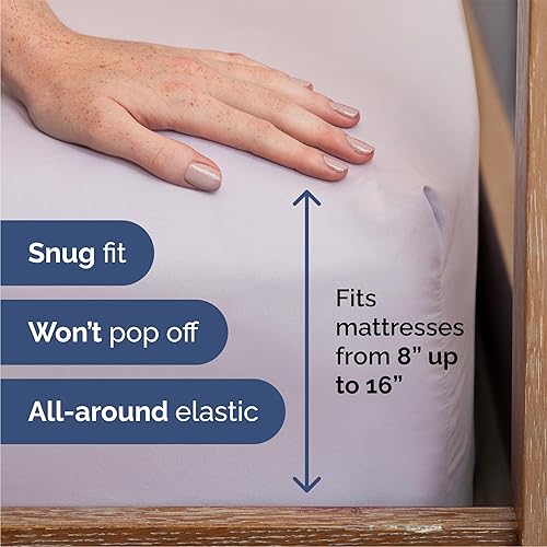 Vista 3 de Juego de sábanas de 4 piezas tamaño Queen, cómodo, transpirable y refrescante, ropa de cama de lujo de hotel para mujeres, hombres, niños