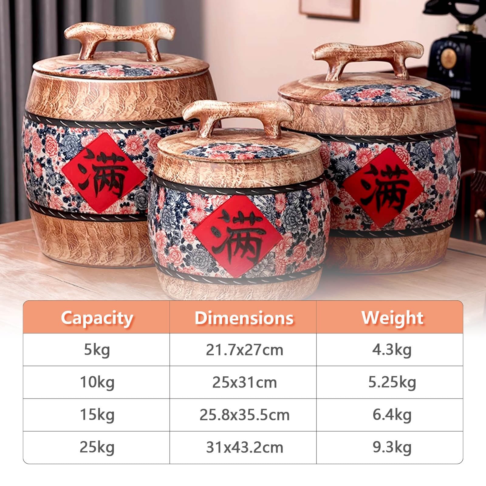 Contenitori ermetici per alimenti, contenitori alimentari da cucina, grande capacità, Contenitori Ermetici per Cereali, Facile da pulire, contenitori pasta dispensa, contenitori per alimenti(Bl