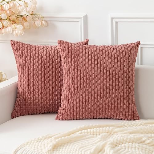 Kevin Textile Valentines Day Throw Pillow Covers Soft Corduroy Decorative