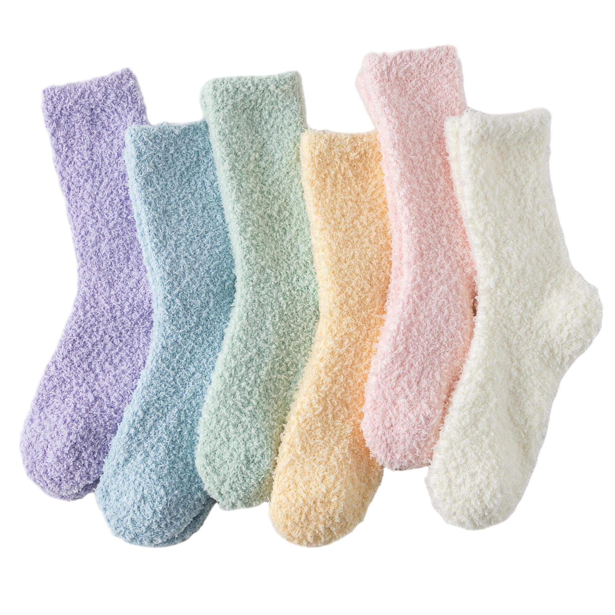 Tofox 6 Pairs Fuzzy Socks