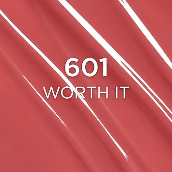 L'Oreal Paris Infallible Lacque Resistance Liquid Lipstick, 16HR Long Lasting Lip Makeup with Lacquer-Like Shine and Zero Transfer, 601, Worth It