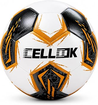 Soccer Ball Size 5 with Pump, Durable Long-Lasting Deflated Soccer Ball for Adults, Indoor Outdoor Training Practice Match Play Ball Game Sports Gifts for Players