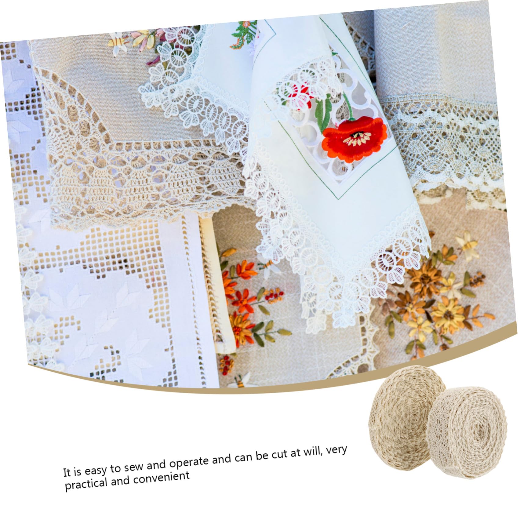 3 Set Di Nastri in Pizzo Versatili Accessori Per Copricapo Semplici Fasce Decorative Per Da Sposa Bordi in Pizzo 2 * 3