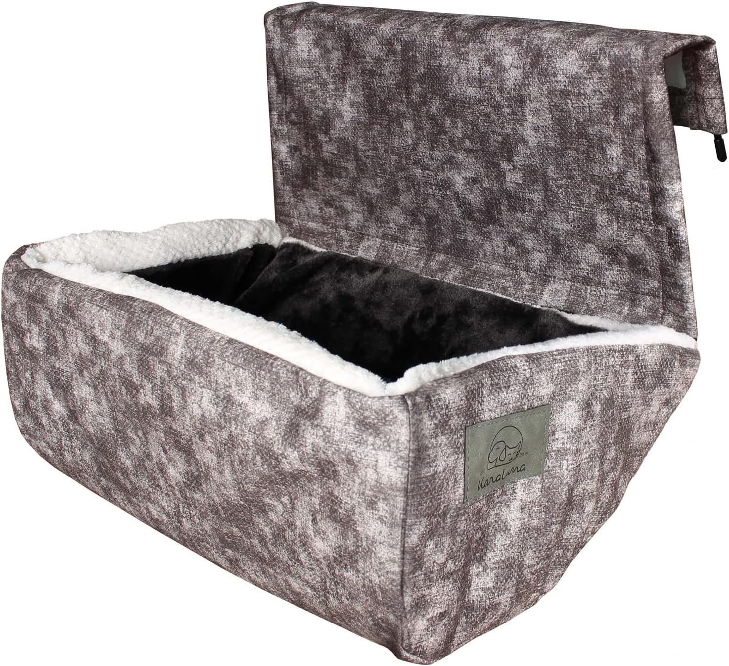 Heizkörperbett Für Katzen 45,5x39cm - Graue Plüsch Hängematte Faltbar