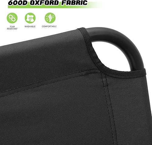 Miniatura 8 de Magshion Silla de campamento de doble asiento de 39 pulgadas, soporta 330 libras para adultos, silla plegable de alta resistencia para 2 personas,