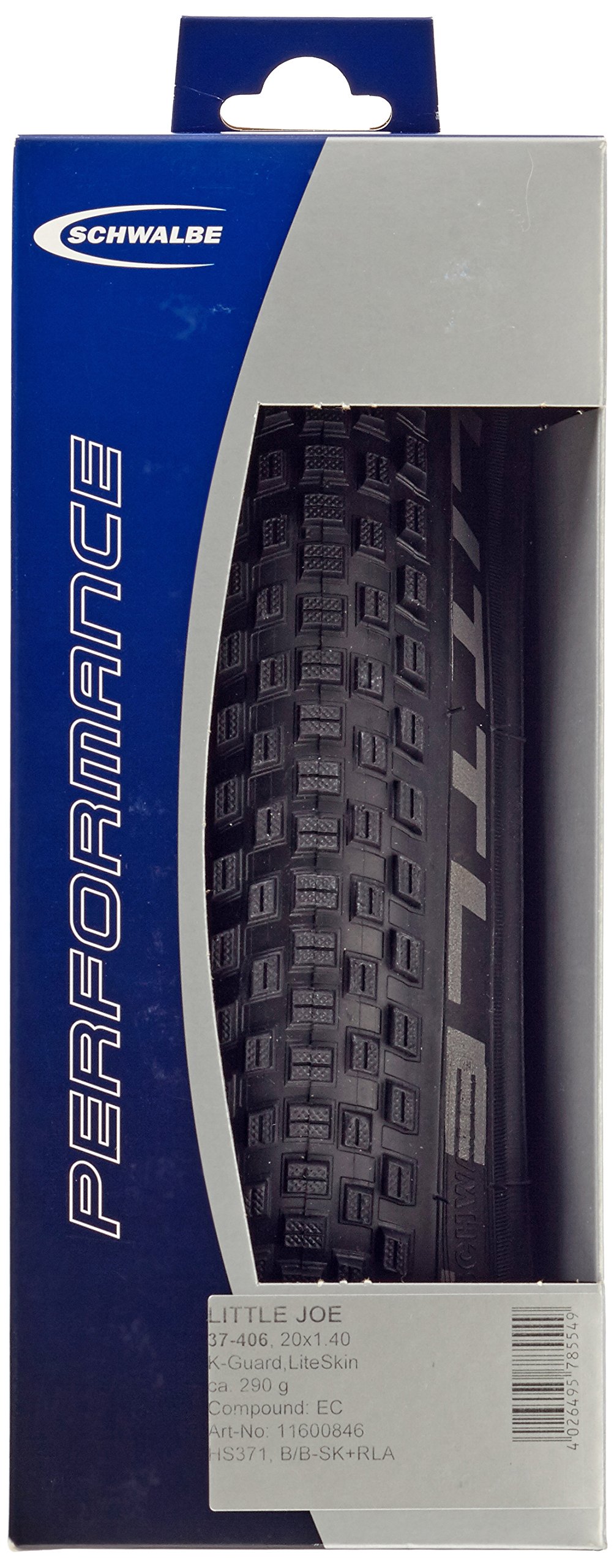 Schwalbe Little Joe Performance Drahtreifen – 37-305 (16x1,40), Für Kinder & MTB | Grip Auf Losem Untergrund, Reflektierend
