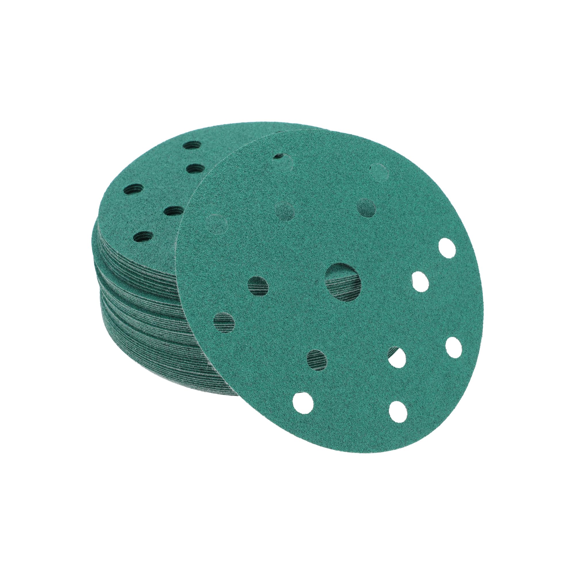 TUCKBOLD Car Sanding Discs 6inch 15 Hole 80 Grit Abrasion Resistance, Green