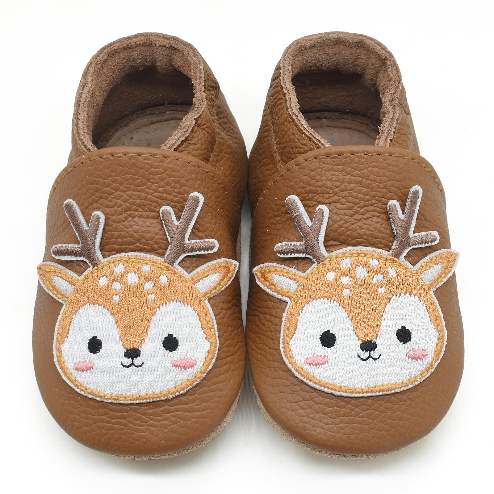 Owlowla Baby Soft Sole Leather Crib Shoes Infant Toddler Pre-Walker Shoes Boy Girl …