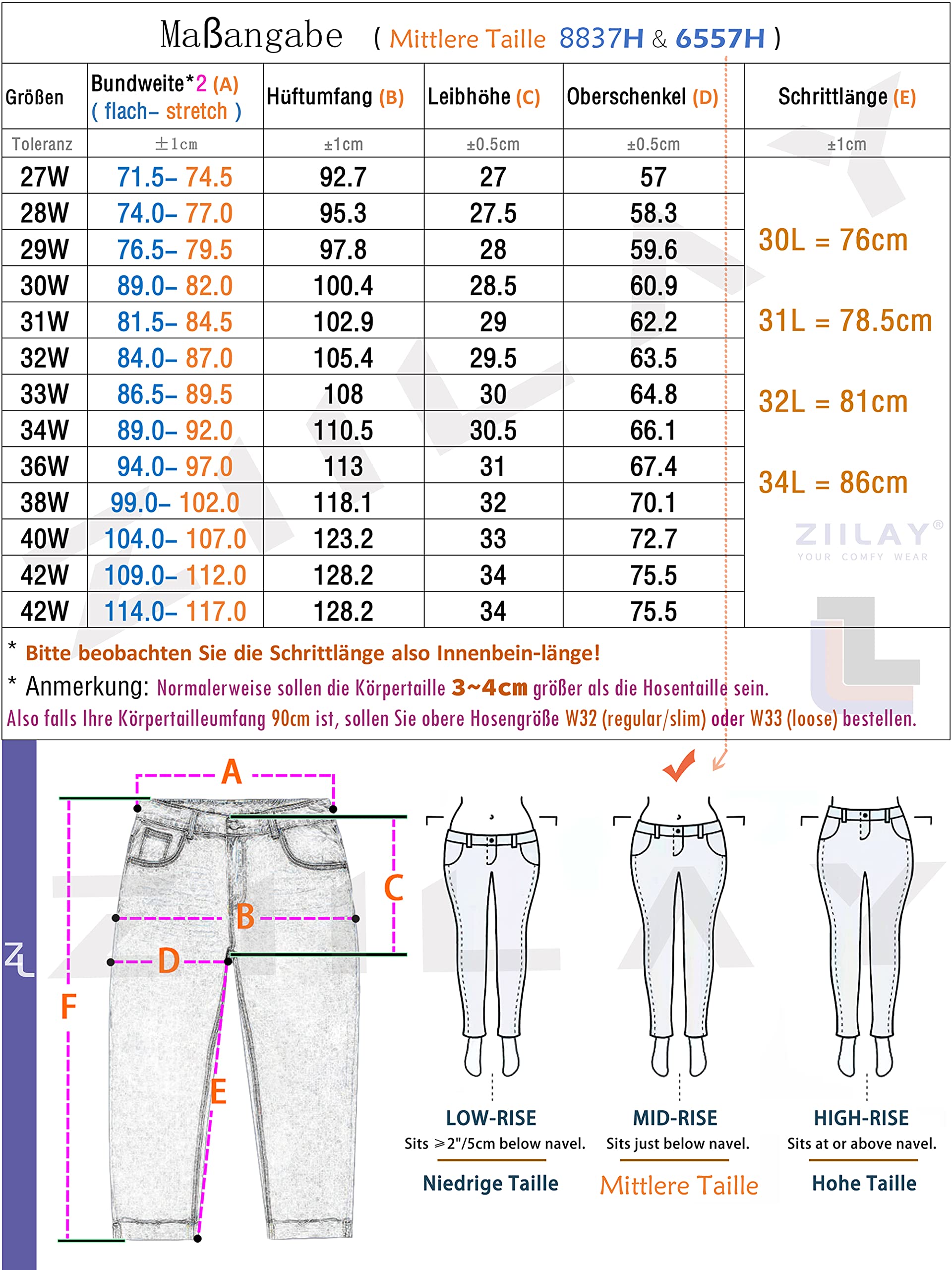 Pantalón Vaquero Termico Hombre Vaqueros con Forro Polar Pantalones Invierno
