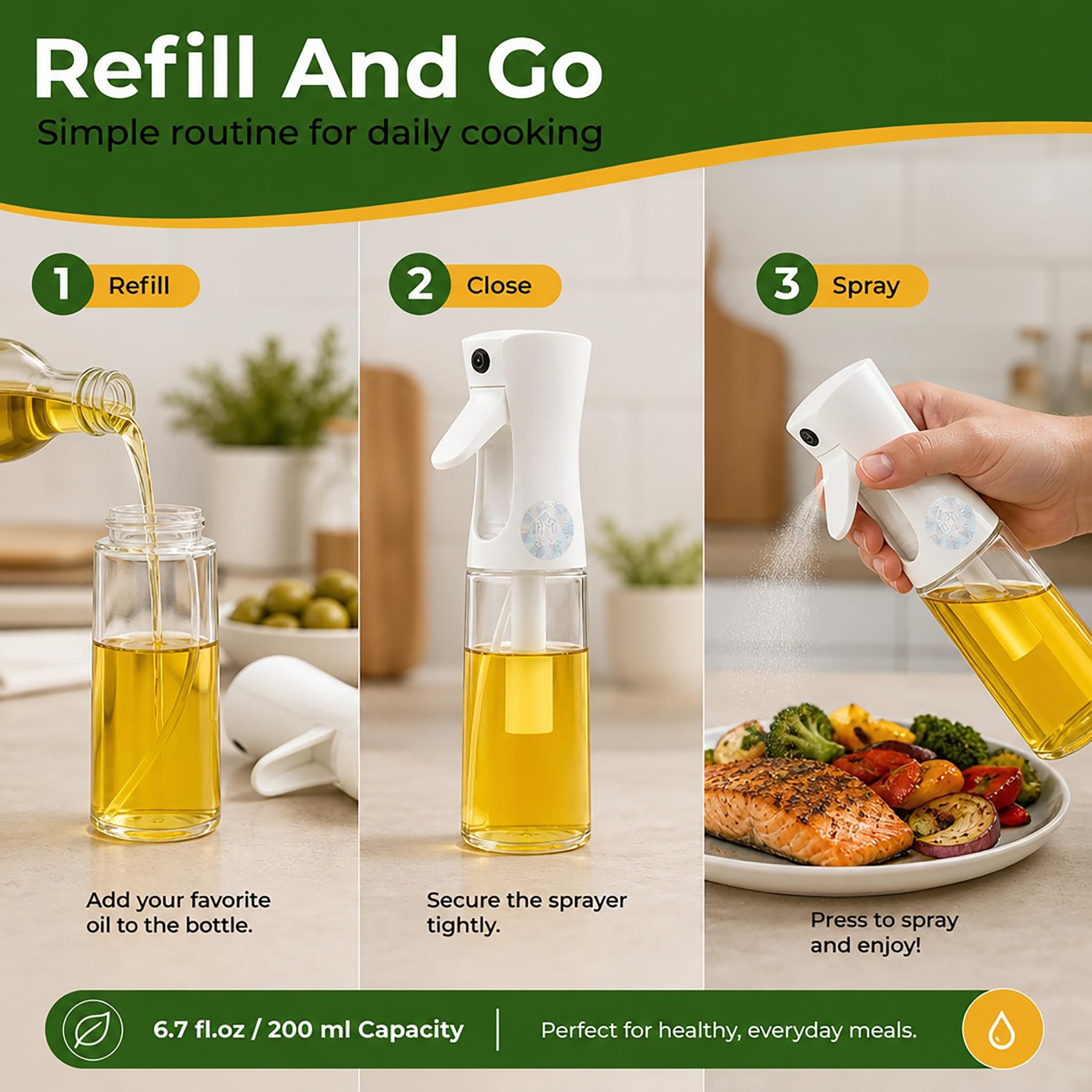 Pulverizador de aceite de cocina