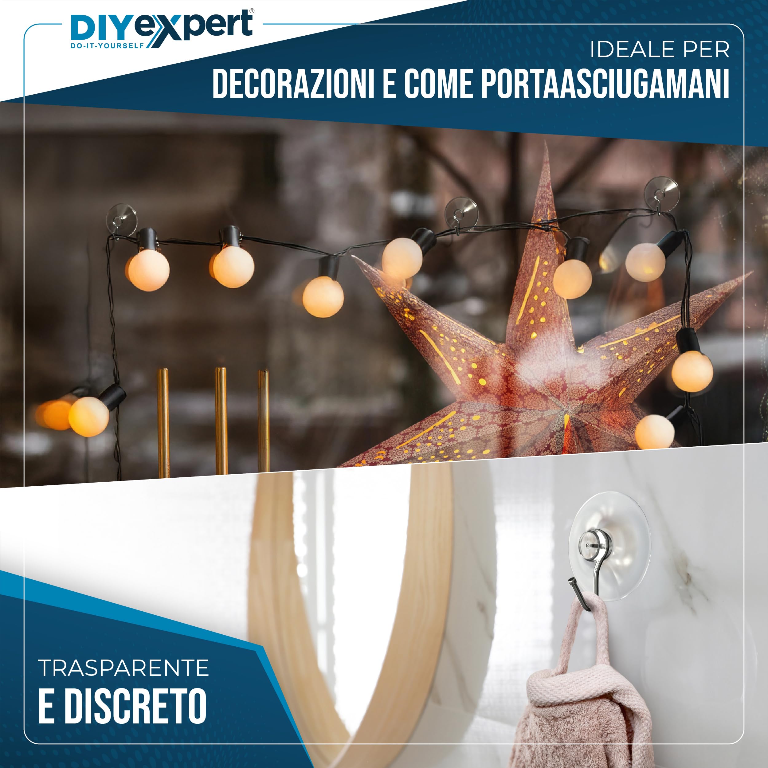 DIYSHOP 10 x Ganci di aspirazione Ø 40 mm